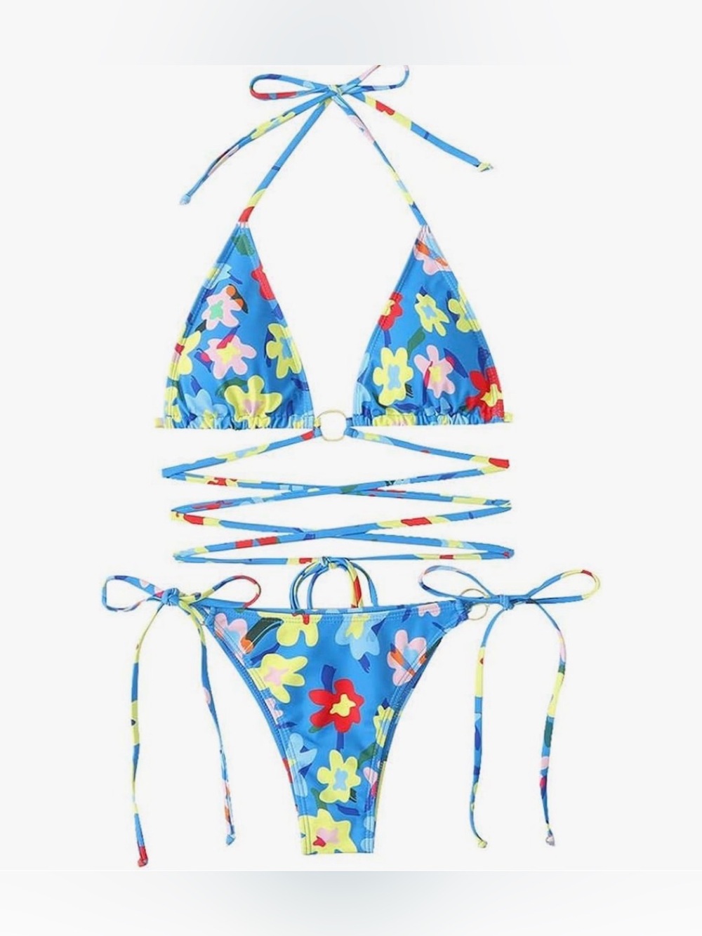 Bikinx Sexy Floral Print Bikini Sets High Cut